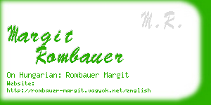 margit rombauer business card